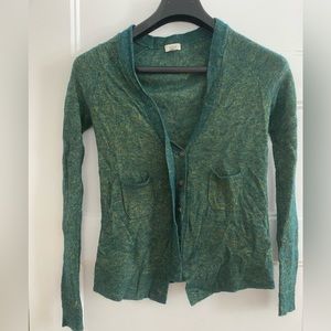 Hoss • green/gold cardigan